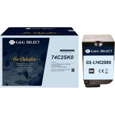 G&G, Toner, Kompatibler Toner ersetzt 74C2SKE – SELECT, 7 Seiten G&G, Toner, Kompatibler Toner ersetzt 74C2SKE – SELECT, 7 Seiten