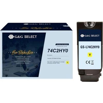 G&G, Toner, Kompatibler Toner ersetzt 74C2HYE – SELECT, 12 Seiten G&G, Toner, Kompatibler Toner ersetzt 74C2HYE – SELECT, 12 Seiten