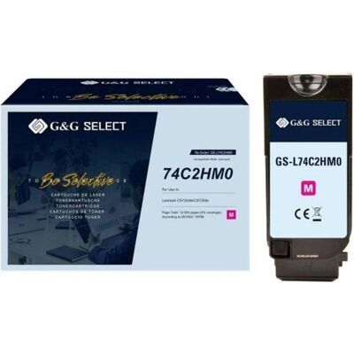 G&G, Toner, Kompatibler Toner ersetzt 74C2HME – SELECT, 12 Seiten (M) G&G, Toner, Kompatibler Toner ersetzt 74C2HME – SELECT, 12 Seiten (M)