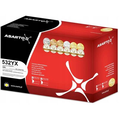 Asaro, Toner, Asarto as-LO532YXN Yellow Toner OKI 46490605 Compatible (Y) Asaro, Toner, Asarto as-LO532YXN Yellow Toner OKI 46490605 Compatible (Y)