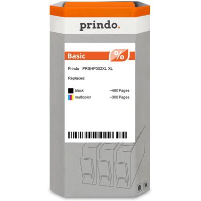 Prindo, Druckerpatrone, Basic / mehrere Farben (PRSHP302XL) Prindo, Druckerpatrone, Basic / mehrere Farben (PRSHP302XL)