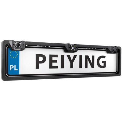 Peiying, Rückfahrkamera, Samochodowa kamera cofania su giroskopu i czujnikiem parkowania w ramce tablicy rejestracyjnej Peiying, Rückfahrkamera, Samochodowa kamera cofania su giroskopu i czujnikiem parkowania w ramce tablicy rejestracyjnej