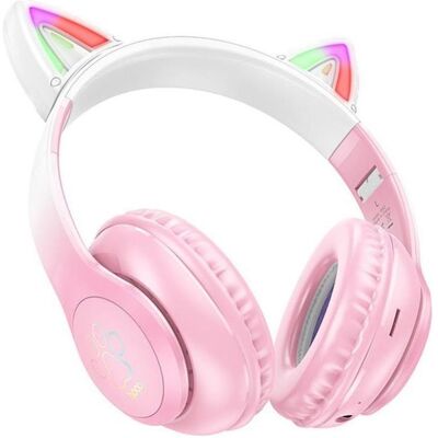 Hoco Drahtlose Kopfhörer drahtlose bluetooth Kopfhörer W42 Cat Ear Kirschblüte Hoco Drahtlose Kopfhörer drahtlose bluetooth Kopfhörer W42 Cat Ear Kirschblüte