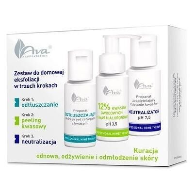 AVA Laboratorium, Gesichtsreinigung, AVA PHT Zestaw do domowej eksfoliacji Preparat odtłuszczający, 50ml+ 12% Kwasów owocowych, 50ml + (150 ml) AVA Laboratorium, Gesichtsreinigung, AVA PHT Zestaw do domowej eksfoliacji Preparat odtłuszczający, 50ml+ 12% Kwasów owocowych, 50ml + (150 ml)