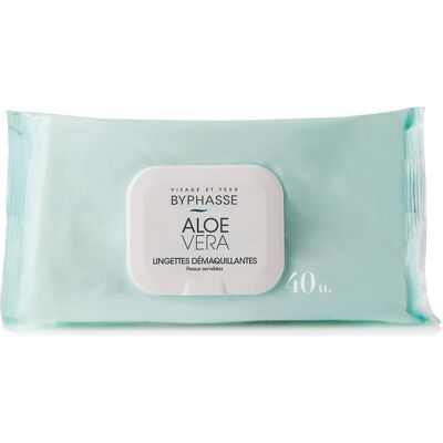 Byphasse, Gesichtsreinigung, Face & Eyes Remover Wipes mit Aloe Vera für empfindliche Haut 40 Stk. (Reinigungstücher Gesicht, 347 g) Byphasse, Gesichtsreinigung, Face & Eyes Remover Wipes mit Aloe Vera für empfindliche Haut 40 Stk. (Reinigungstücher Gesicht, 347 g)