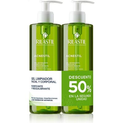 Rilastil, Gesichtsreinigung, ACNESTIL purifying cleansing gel pack 2 x 400 ml (Reinigungsgel, 400 ml) Rilastil, Gesichtsreinigung, ACNESTIL purifying cleansing gel pack 2 x 400 ml (Reinigungsgel, 400 ml)
