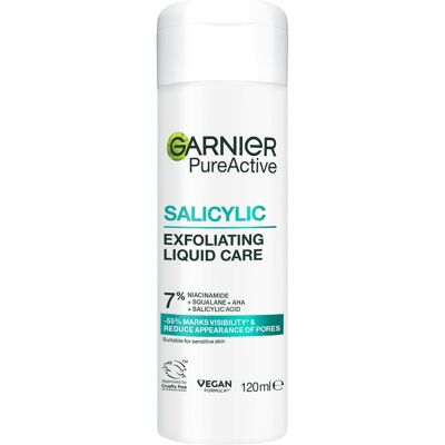 Garnier, Gesichtsreinigung, - PureActive Salicylic Exfoliating Liquid Care for impure skin - 120 ml (Gesichtswasser, 120 ml) Garnier, Gesichtsreinigung, - PureActive Salicylic Exfoliating Liquid Care for impure skin - 120 ml (Gesichtswasser, 120 ml)