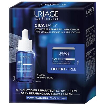 Uriage Cica Daily 30ml Serum + 15ml Creme-Konzentrat - Hautreparatur Uriage Cica Daily 30ml Serum + 15ml Creme-Konzentrat - Hautreparatur