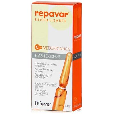 Repavar Metaglicanos Flash Extreme revitalisierende Gesichtampullen - Gesichtampullen Repavar Metaglicanos Flash Extreme revitalisierende Gesichtampullen - Gesichtampullen