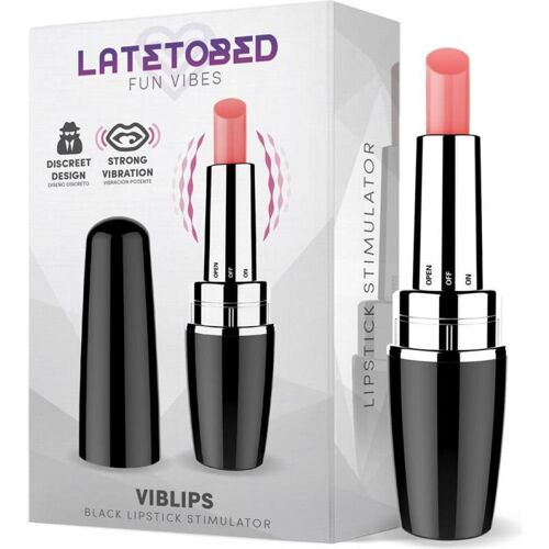 Latetobed, Lippenstift + Lipgloss, Viblips Lippenstift Stimulator Schwarz (Schwarz)