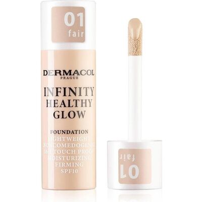 Dermacol, Foundation, - Light brightening makeup (Infinity Healthy Glow Foundation) 20 g - Shade: 01 FAIR (01 Fair) Dermacol, Foundation, - Light brightening makeup (Infinity Healthy Glow Foundation) 20 g - Shade: 01 FAIR (01 Fair)