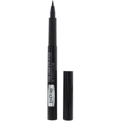 Isadora, Eyeliner + Kajal, Fine Liner Eye Stylo 01 Carbon Black (Carbon Black, Russ) Isadora, Eyeliner + Kajal, Fine Liner Eye Stylo 01 Carbon Black (Carbon Black, Russ)