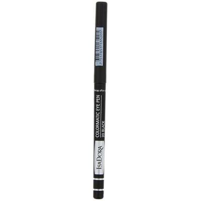Isadora, Eyeliner + Kajal, Colormatic Eye Pen kredka do oczu 20 Black 0.28g (20 schwarz, Black) Isadora, Eyeliner + Kajal, Colormatic Eye Pen kredka do oczu 20 Black 0.28g (20 schwarz, Black)
