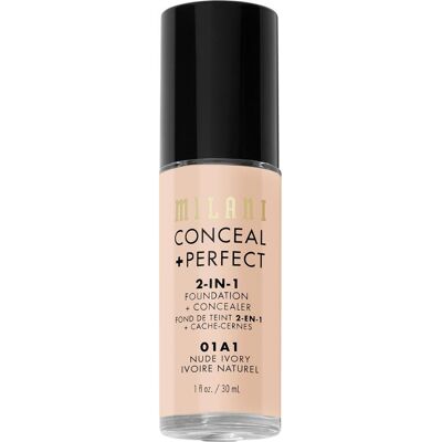 Milani, Foundation, Conceal + Perfect 2-in-1 Foundation + Concealer Nude Ivory 1 Fl. Oz. Cruelty-Free Liquid Foun (Nude Ivory) Milani, Foundation, Conceal + Perfect 2-in-1 Foundation + Concealer Nude Ivory 1 Fl. Oz. Cruelty-Free Liquid Foun (Nude Ivory)