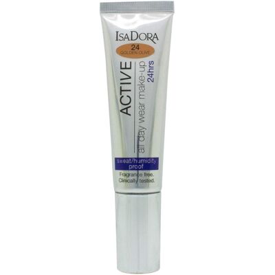 Isadora, Foundation, Active 24H 24 Golden Olive Foundation 35ml für Frauen (golden olive) Isadora, Foundation, Active 24H 24 Golden Olive Foundation 35ml für Frauen (golden olive)