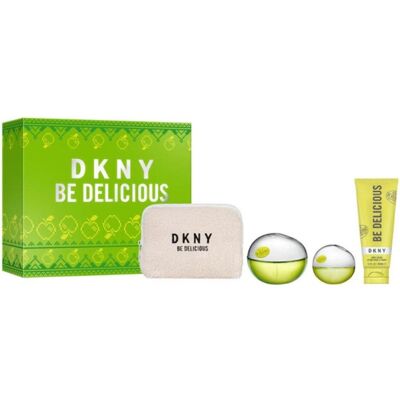 DKNY, Beauty Geschenkset, Donna Karan be DELICIOUS(W)(H/B)4PC SET(3.4oz edp sp,15 ML edp sp,3.4oz Body Lotion,Pouch) (Parfum Set) DKNY, Beauty Geschenkset, Donna Karan be DELICIOUS(W)(H/B)4PC SET(3.4oz edp sp,15 ML edp sp,3.4oz Body Lotion,Pouch) (Parfum Set)