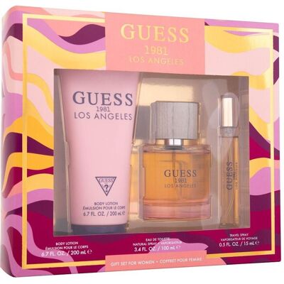 Guess Beauty Geschenkset, 1981 Los Angeles Women's Set Eau De Toilette 100 Ml Body Lotion 200 Ml Eau De Toilette 15 Ml Guess Beauty Geschenkset, 1981 Los Angeles Women's Set Eau De Toilette 100 Ml Body Lotion 200 Ml Eau De Toilette 15 Ml