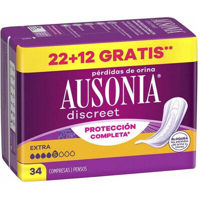 Ausonia - Discreet - 22 Einheiten - Inkontinenzpads Ausonia - Discreet - 22 Einheiten - Inkontinenzpads