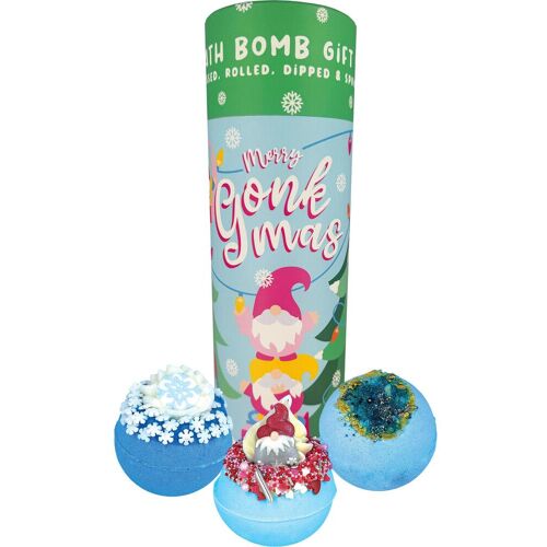 Bomb Cosmetics, Badezusatz, Frohe Gonkmas Weihnachten Badebomben-Geschenkset Tube