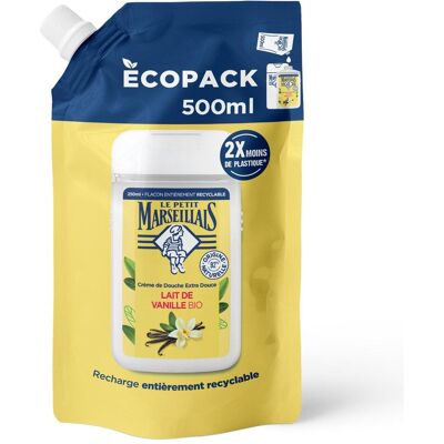 4x Le Petit Marseillais, Duschmittel, Nachfüllbeutel Vanille (500 ml) 4x Le Petit Marseillais, Duschmittel, Nachfüllbeutel Vanille (500 ml)