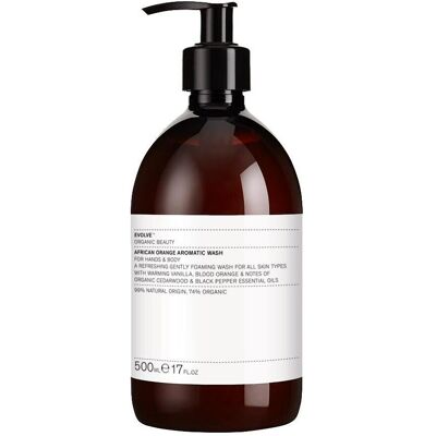 Evolve Organic Beauty Afrikanische Orange Aromatischer Waschmittel für Hände & Körper - 500ml Evolve Organic Beauty Afrikanische Orange Aromatischer Waschmittel für Hände & Körper - 500ml