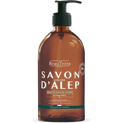 BeauTerra Oliven & Lorbeeröl Aleppo Flüssigseife - 500ml BeauTerra Oliven & Lorbeeröl Aleppo Flüssigseife - 500ml