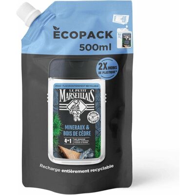 4x Le Petit Marseillais, Duschmittel, Zedernholz und Mineralien (500 ml) 4x Le Petit Marseillais, Duschmittel, Zedernholz und Mineralien (500 ml)