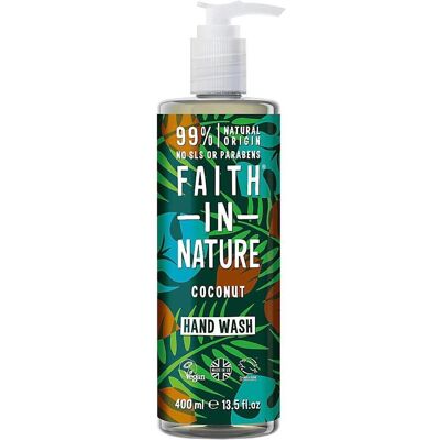 Faith In Nature, Handseife, Kokosnuss-Handwaschmittel (Flüssigseife, 400 ml) Faith In Nature, Handseife, Kokosnuss-Handwaschmittel (Flüssigseife, 400 ml)