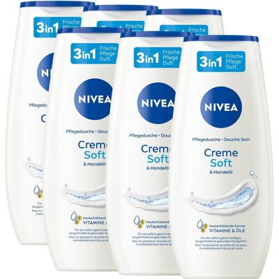NIVEA, Duschmittel, Duschgel Creme Soft Multipack 6 x 250 ml (250 ml) NIVEA, Duschmittel, Duschgel Creme Soft Multipack 6 x 250 ml (250 ml)