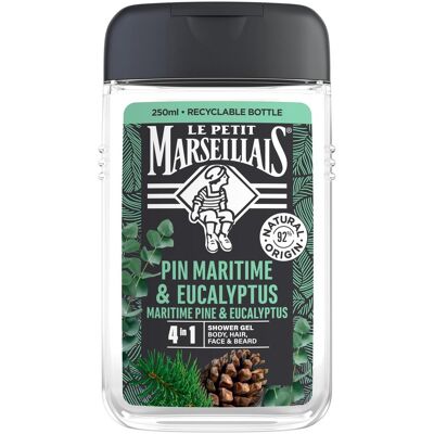 4x Le Petit Marseillais, Duschmittel, Strandkiefer & Eukalyptus (250 ml) 4x Le Petit Marseillais, Duschmittel, Strandkiefer & Eukalyptus (250 ml)