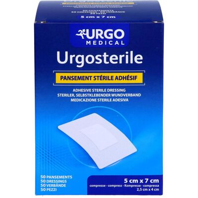 Urgo GmbH Urgosterile Wundverband - Steril, Weiß, 50x70mm Urgo GmbH Urgosterile Wundverband - Steril, Weiß, 50x70mm