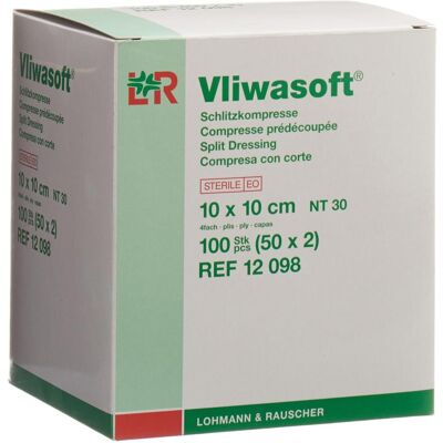 Lohmann & Rauscher 4-Schicht Sterile Schlitzkompresse - Medizinischer Verband Lohmann & Rauscher 4-Schicht Sterile Schlitzkompresse - Medizinischer Verband