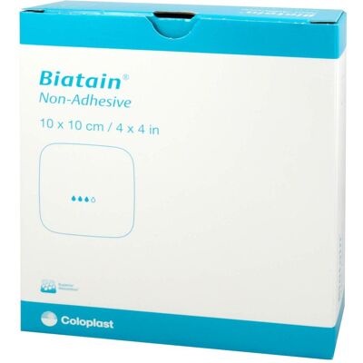 Coloplast Biatain Schaumverband 10x10cm nicht haftend - Wundverband Coloplast Biatain Schaumverband 10x10cm nicht haftend - Wundverband
