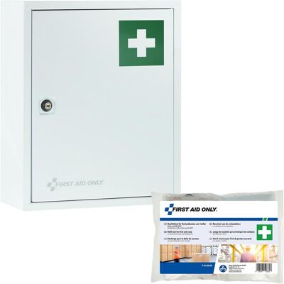 FIRST AID ONLY Medizinschrank DIN 13157 weiß - Medizinischer Schrank - Erste-Hilfe-Set FIRST AID ONLY Medizinschrank DIN 13157 weiß - Medizinischer Schrank - Erste-Hilfe-Set