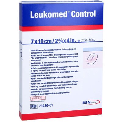 BSN Medical Leukomed Control - Steriler transparenter Wundverband - 7x10cm BSN Medical Leukomed Control - Steriler transparenter Wundverband - 7x10cm