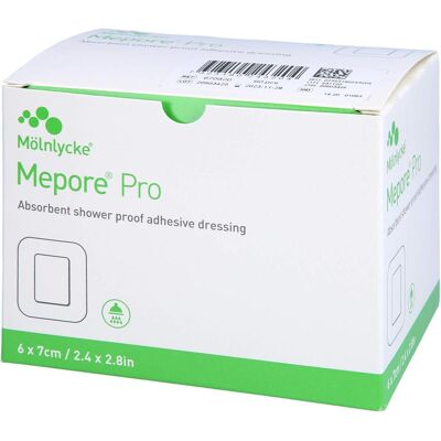Mepore, Pflaster, Wundverband 7x6cm Wundkissen 4x3cm steril (60x) Mepore, Pflaster, Wundverband 7x6cm Wundkissen 4x3cm steril (60x)