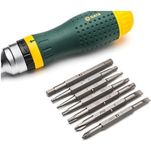 SATA, Schraubenzieher, Ratschenschraubendreher mit Bit-Magazin, 19-teilig SATA, Schraubenzieher, Ratschenschraubendreher mit Bit-Magazin, 19-teilig