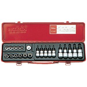 Koken, Steckschlüssel + Stecknuss, TORX, 3/8" - Werkzeugset Koken, Steckschlüssel + Stecknuss, TORX, 3/8" - Werkzeugset