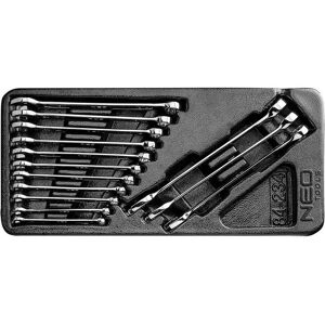 Neo, Schraubenschlüssel, Ring-Maulschlüssel 6-19 mm, 14er-Satz, Einsatz (10 mm, 11 mm, 12 mm, 13 mm, 14 mm, 15 mm, 16 mm, 17 mm, 18 mm, 19 mm, 6 mm, 7 mm, 8 mm, 9 mm) Neo, Schraubenschlüssel, Ring-Maulschlüssel 6-19 mm, 14er-Satz, Einsatz (10 mm, 11 mm, 12 mm, 13 mm, 14 mm, 15 mm, 16 mm, 17 mm, 18 mm, 19 mm, 6 mm, 7 mm, 8 mm, 9 mm)
