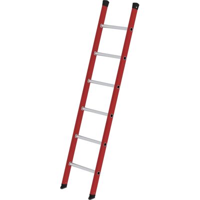 MUNK Günzburger Steigtechnik - Anlegeleiter - GFK/Alu, 6 Sprossen, 1850mm MUNK Günzburger Steigtechnik - Anlegeleiter - GFK/Alu, 6 Sprossen, 1850mm