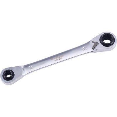 Bikeservice, Schraubenschlüssel, DOPPEL-RINGRTSCHSCHL BST 4 IN 1 SW 8 10 12 13 MM (10 mm, 12 mm, 13 mm, 8 mm) Bikeservice, Schraubenschlüssel, DOPPEL-RINGRTSCHSCHL BST 4 IN 1 SW 8 10 12 13 MM (10 mm, 12 mm, 13 mm, 8 mm)