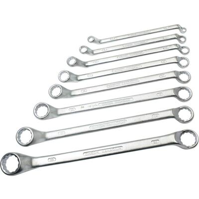 Dönges, Schraubenschlüssel, Doppelringschlüsselsatz DIN 838, Chrom-Vanadium, 8-teilig Dönges, Schraubenschlüssel, Doppelringschlüsselsatz DIN 838, Chrom-Vanadium, 8-teilig