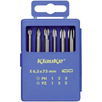 KLA KL330 Bit-Set - 6-teilig, Phillips, Flach, Sechskant, TriWing KLA KL330 Bit-Set - 6-teilig, Phillips, Flach, Sechskant, TriWing