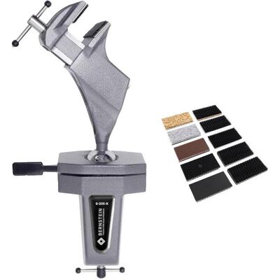Bernstein Schraubstock - Kugelgelenk, Ergonomische Höhenverstellung, Austauschbare Backen Bernstein Schraubstock - Kugelgelenk, Ergonomische Höhenverstellung, Austauschbare Backen