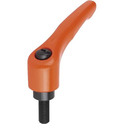 Kipp - Klemmhebel M10x30 - orange - 91mm - Schraubzwinge Kipp - Klemmhebel M10x30 - orange - 91mm - Schraubzwinge