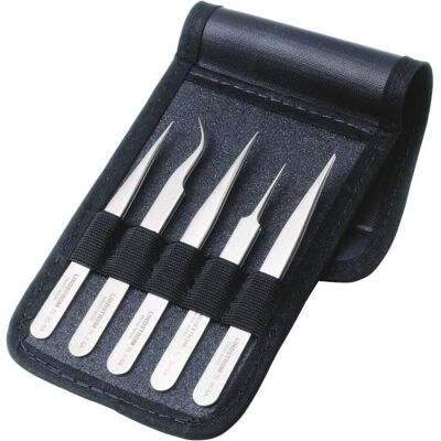 Bahco Pinzette, Satz mit 5 Pinzetten, Typ 00-SA, 1-SA, 3C-SA, 5-SA, 7-SA Bahco Pinzette, Satz mit 5 Pinzetten, Typ 00-SA, 1-SA, 3C-SA, 5-SA, 7-SA