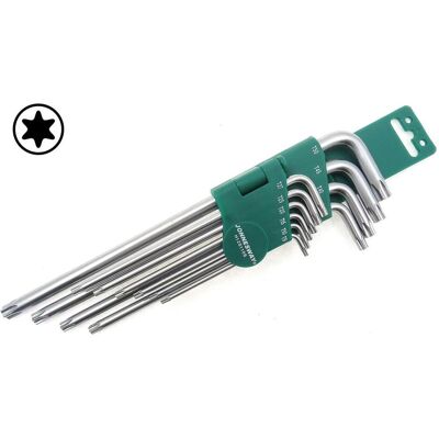 Jonnesway, Sechskantschlüssel, TORX-Schlüsselsatz, extra lang, Grösse T9-T50, 10-teilig Jonnesway, Sechskantschlüssel, TORX-Schlüsselsatz, extra lang, Grösse T9-T50, 10-teilig