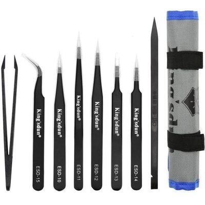 Deltacoimp Kingsdun Spitze Set - 8-teiliges ESD-Zangensatz Deltacoimp Kingsdun Spitze Set - 8-teiliges ESD-Zangensatz