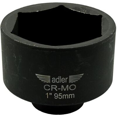 Adler Steckschlüssel + Stecknuss, Lange 6-Winkel-Schlagschrauberstecknuss (95 mm) Adler Steckschlüssel + Stecknuss, Lange 6-Winkel-Schlagschrauberstecknuss (95 mm)