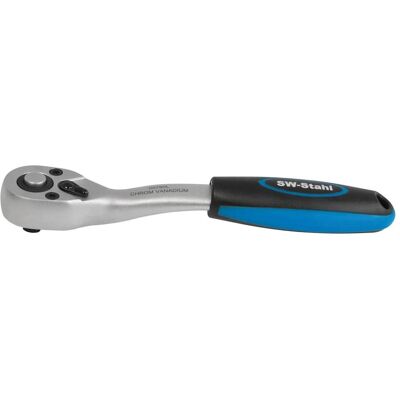 SW-Stahl, Ratsche, 05790L Umschaltknarre 1/4 Zoll I feinverzahnt mit 72 Zähnen I Drehgriffantrieb I Chrom-Vana (1/4") SW-Stahl, Ratsche, 05790L Umschaltknarre 1/4 Zoll I feinverzahnt mit 72 Zähnen I Drehgriffantrieb I Chrom-Vana (1/4")